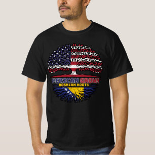 Bosnia Bosnian US American USA United States Tree T-Shirt
