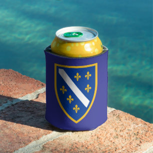 Bosnia Coat of Arms Patriotic Can Cooler 