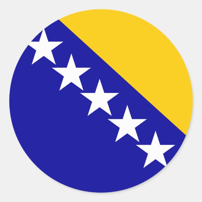 bosnia emblem classic round sticker (Front)