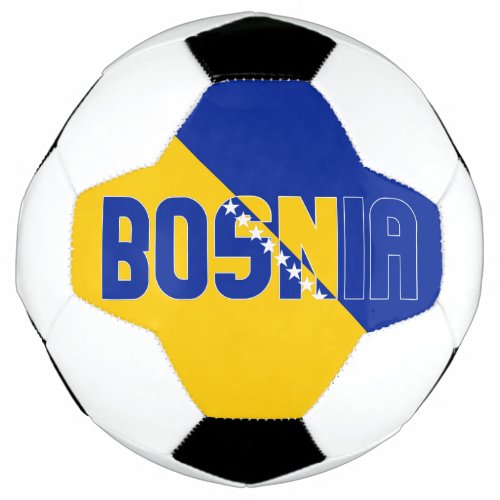 Bosnia Flag Bicolor Patriotic  Soccer Ball