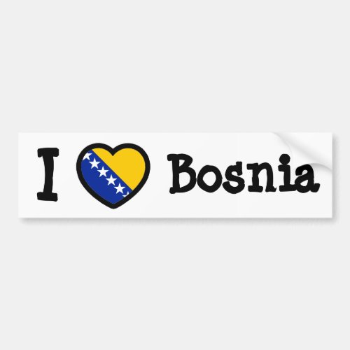 Bosnia Flag Bumper Sticker