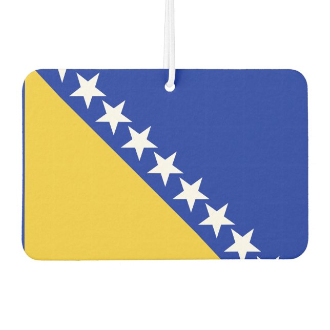 Bosnia Flag Car Air Freshener (Front)