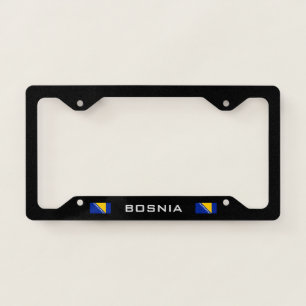 Bosnia flag license plate frame