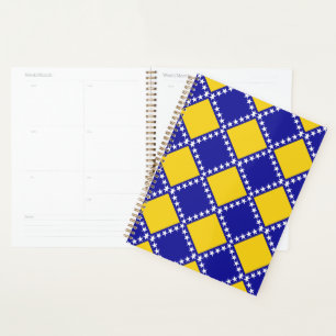 Bosnia flag pattern planner
