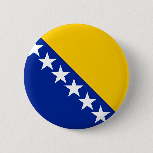 Bosnia Flag Pinback Button (Front)