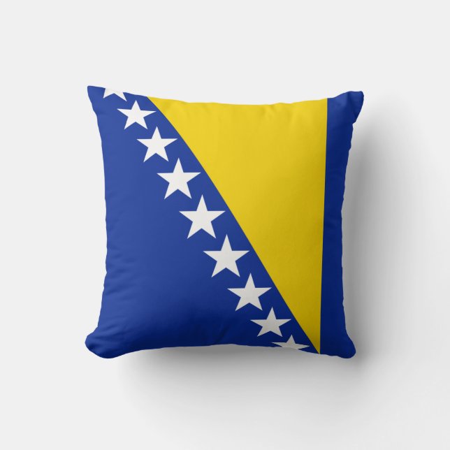 Bosnia Flag x Flag Pillow (Front)
