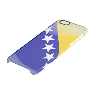 Bosnia glossy flag clear iPhone 6/6S case