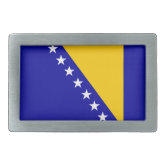 Patriotic Bosnia Herzegovina Flag Belt Buckle | Zazzle display picture 1