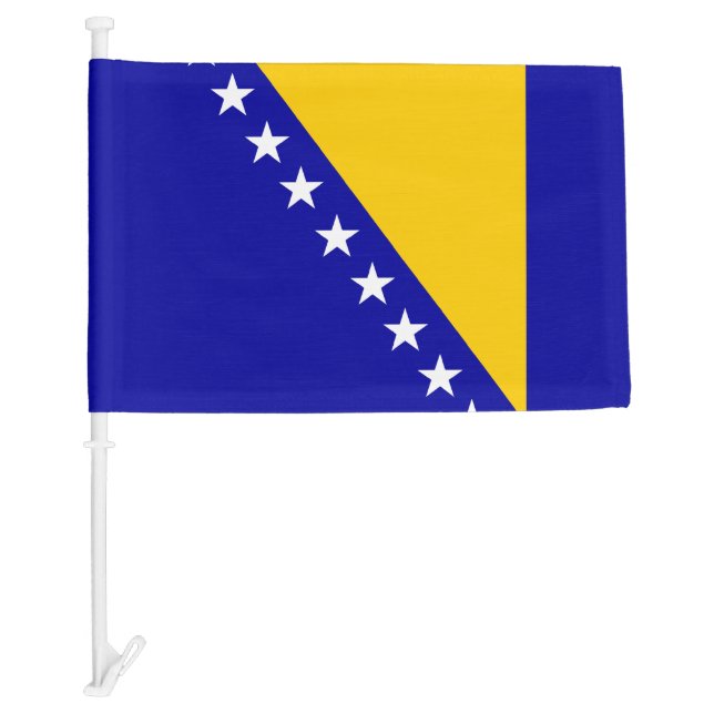Bosnia Herzegovina Car Flag (Front)