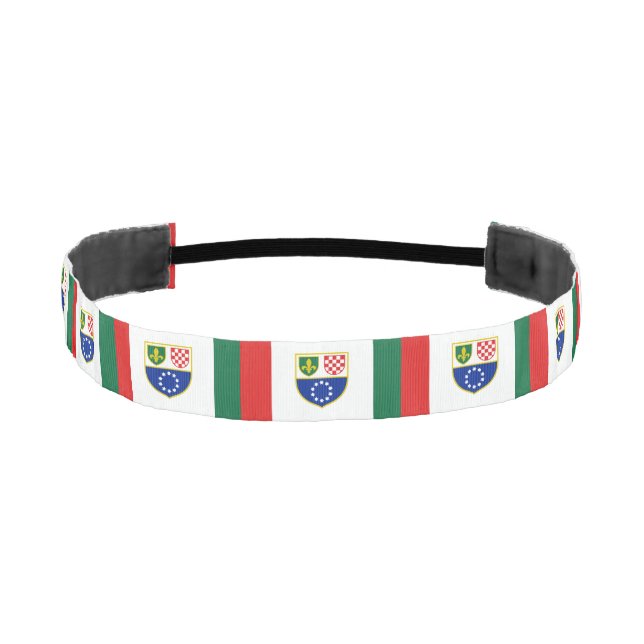 Bosnia Herzegovina Federation Flag Athletic Headband (Front)