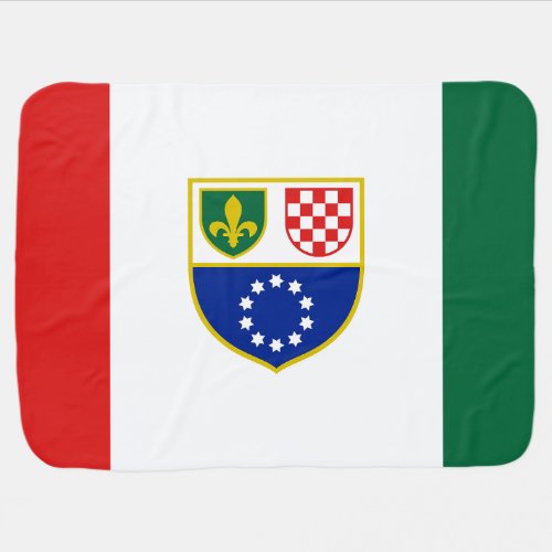 Bosnia Herzegovina Federation Flag Baby Blanket