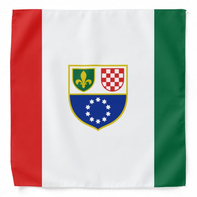 Bosnia Herzegovina Federation Flag Bandana (Front)