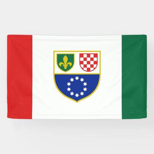 Bosnia Herzegovina Federation Flag Banner