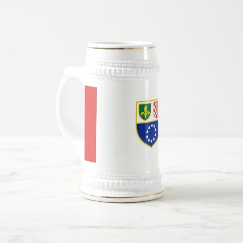 Bosnia Herzegovina Federation Flag Beer Stein