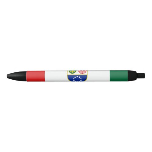 Bosnia Herzegovina Federation Flag Black Ink Pen