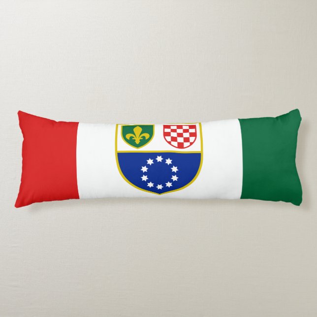 Bosnia Herzegovina Federation Flag Body Pillow (Front)