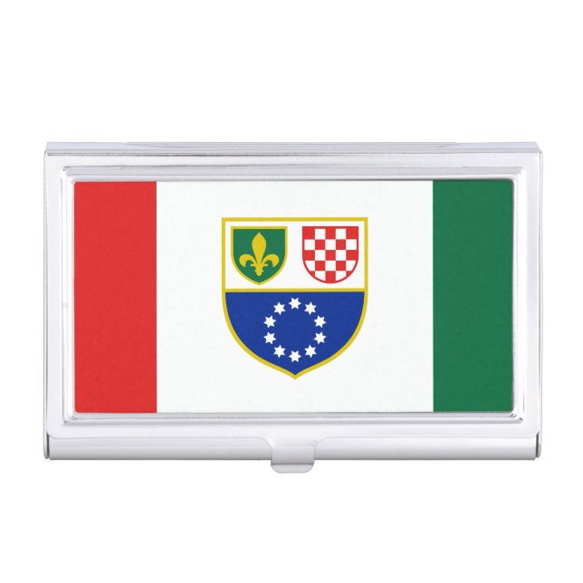 Bosnia Herzegovina Federation Flag Business Card Case (Front)