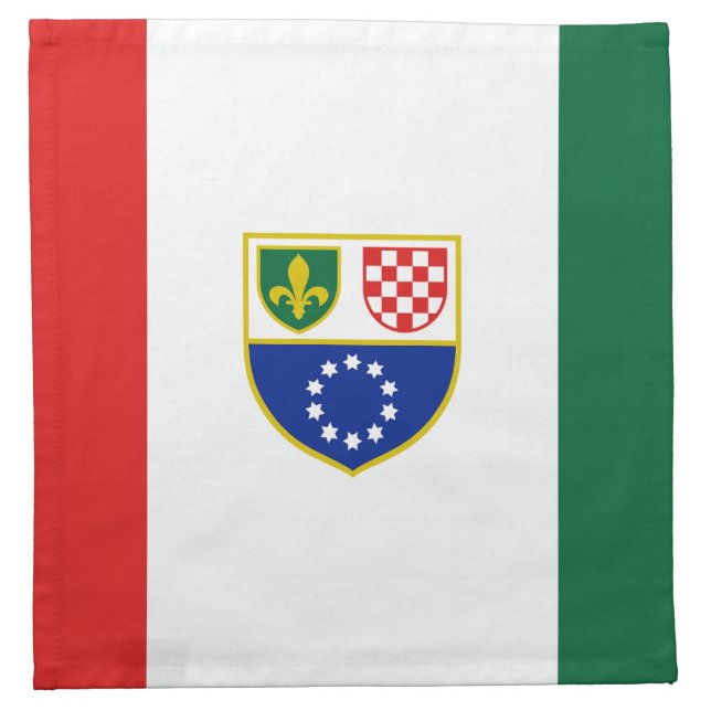 Bosnia Herzegovina Federation Flag Cloth Napkin (Front)