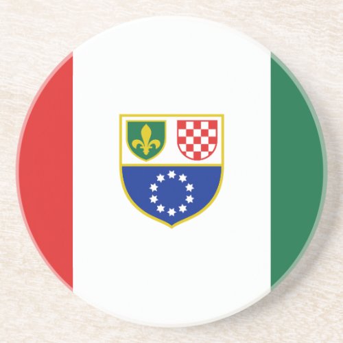 Bosnia Herzegovina Federation Flag Coaster