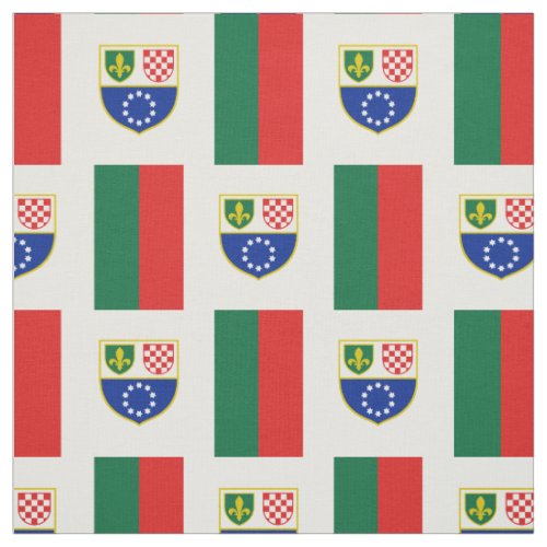 Bosnia Herzegovina Federation Flag Fabric