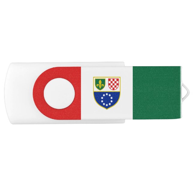 Bosnia Herzegovina Federation Flag Flash Drive (Front)