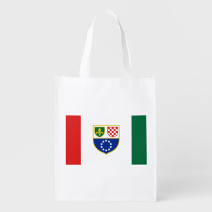 Bosnia Herzegovina Federation Flag Grocery Bag