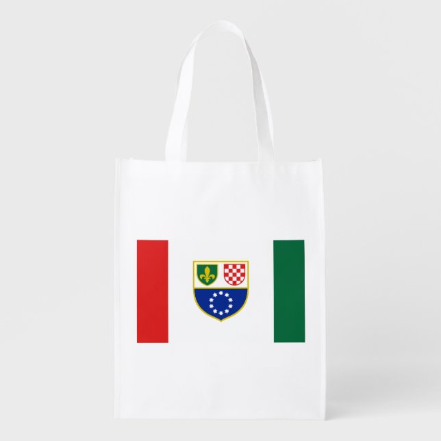 Bosnia Herzegovina Federation Flag Grocery Bag (Front)