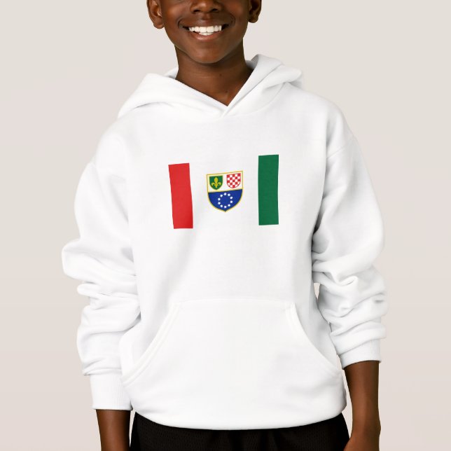 Bosnia Herzegovina Federation Flag Hoodie (Front)
