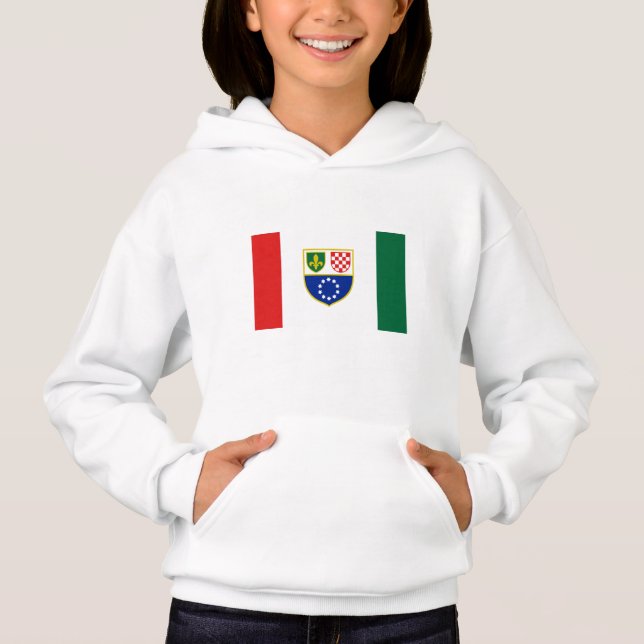 Bosnia Herzegovina Federation Flag Hoodie (Front)