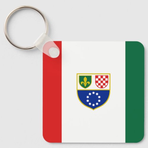 Bosnia Herzegovina Federation Flag Keychain