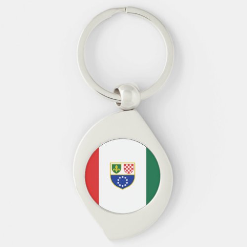 Bosnia Herzegovina Federation Flag Keychain