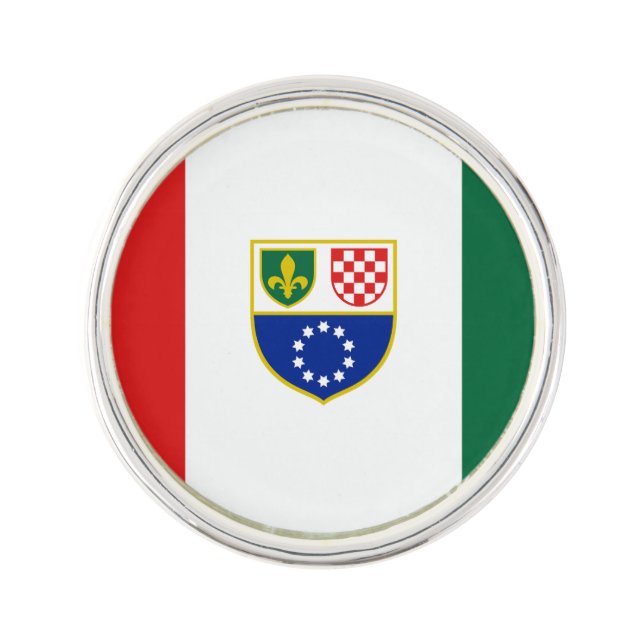 Bosnia Herzegovina Federation Flag Lapel Pin (Front)