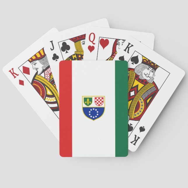 Bosnia Herzegovina Federation Flag Poker Cards (Back)