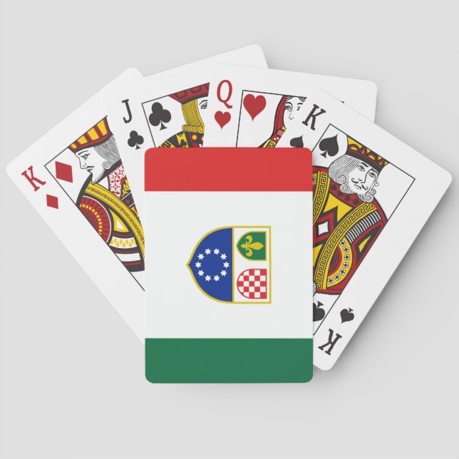 Bosnia Herzegovina Federation Flag Poker Cards (Back)