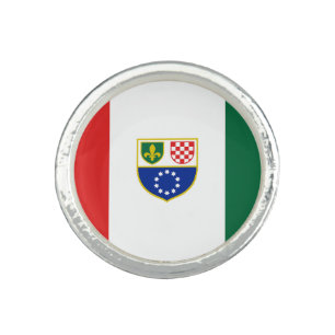 Bosnia Herzegovina Federation Flag Ring