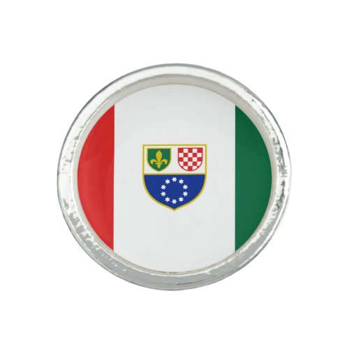 Bosnia Herzegovina Federation Flag Ring