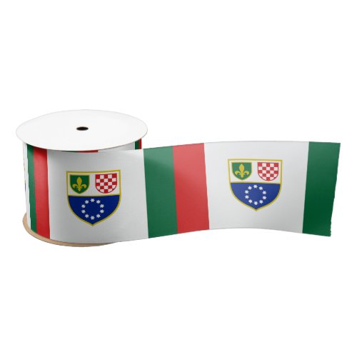 Bosnia Herzegovina Federation Flag Satin Ribbon