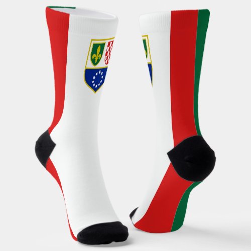 Bosnia Herzegovina Federation Flag Socks