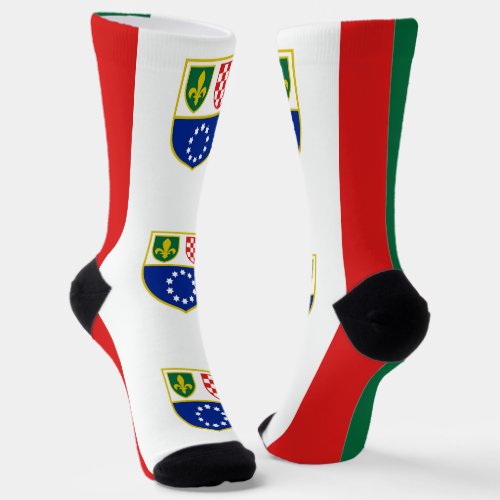 Bosnia Herzegovina Federation Flag Socks