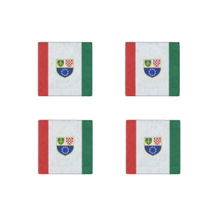 Bosnia Herzegovina Federation Flag Stone Magnet