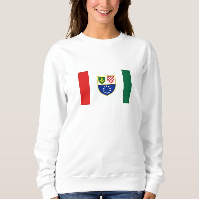 Bosnia Herzegovina Federation Flag Sweatshirt (Front)