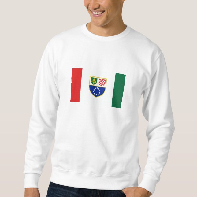 Bosnia Herzegovina Federation Flag Sweatshirt (Front)