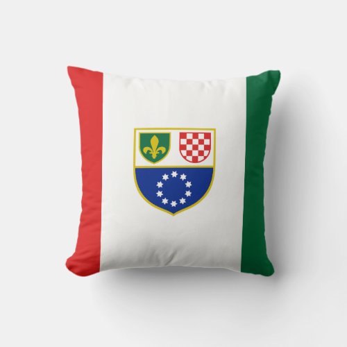 Bosnia Herzegovina Federation Flag Throw Pillow
