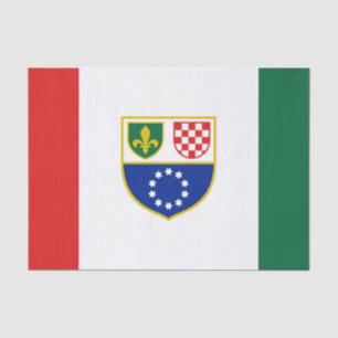 Bosnia Herzegovina Federation Flag Tissue Paper