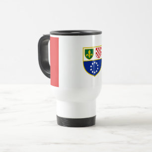 Bosnia Herzegovina Federation Flag Travel Mug