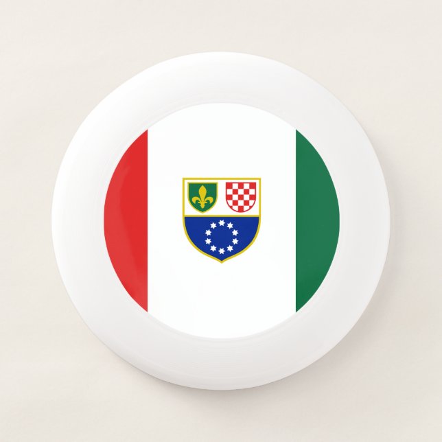 Bosnia Herzegovina Federation Flag Wham-O Frisbee (Front)