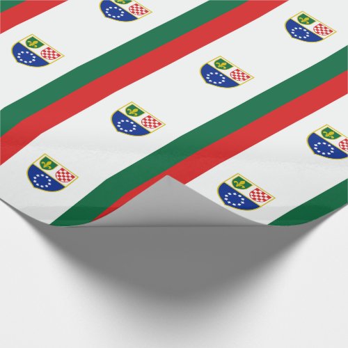 Bosnia Herzegovina Federation Flag Wrapping Paper