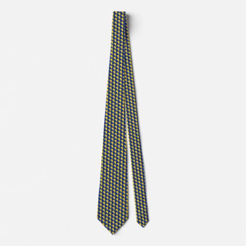 Bosnia Herzegovina Flag Honeycomb Tie