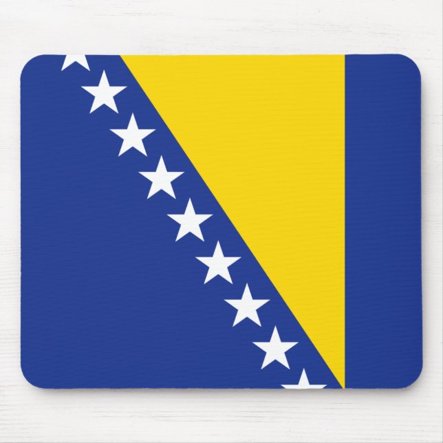 Bosnia Herzegovina Flag Mousepad (Front)