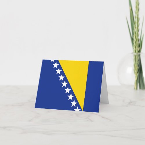Bosnia Herzegovina Flag Notecard
